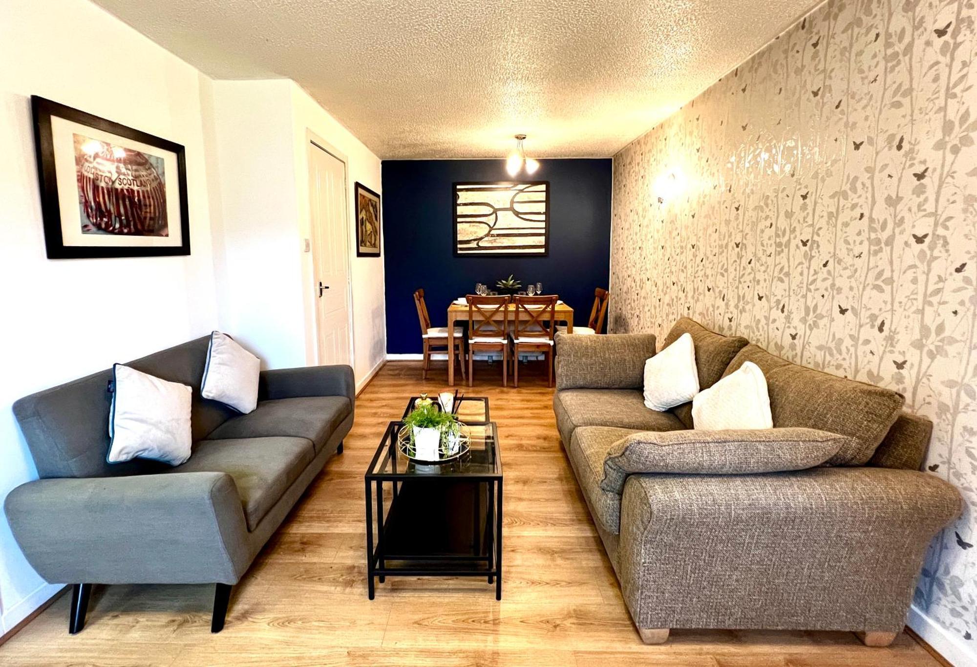 Ground Floor Flat With Free Parking & Wifi Apartment Glasgow Luaran gambar